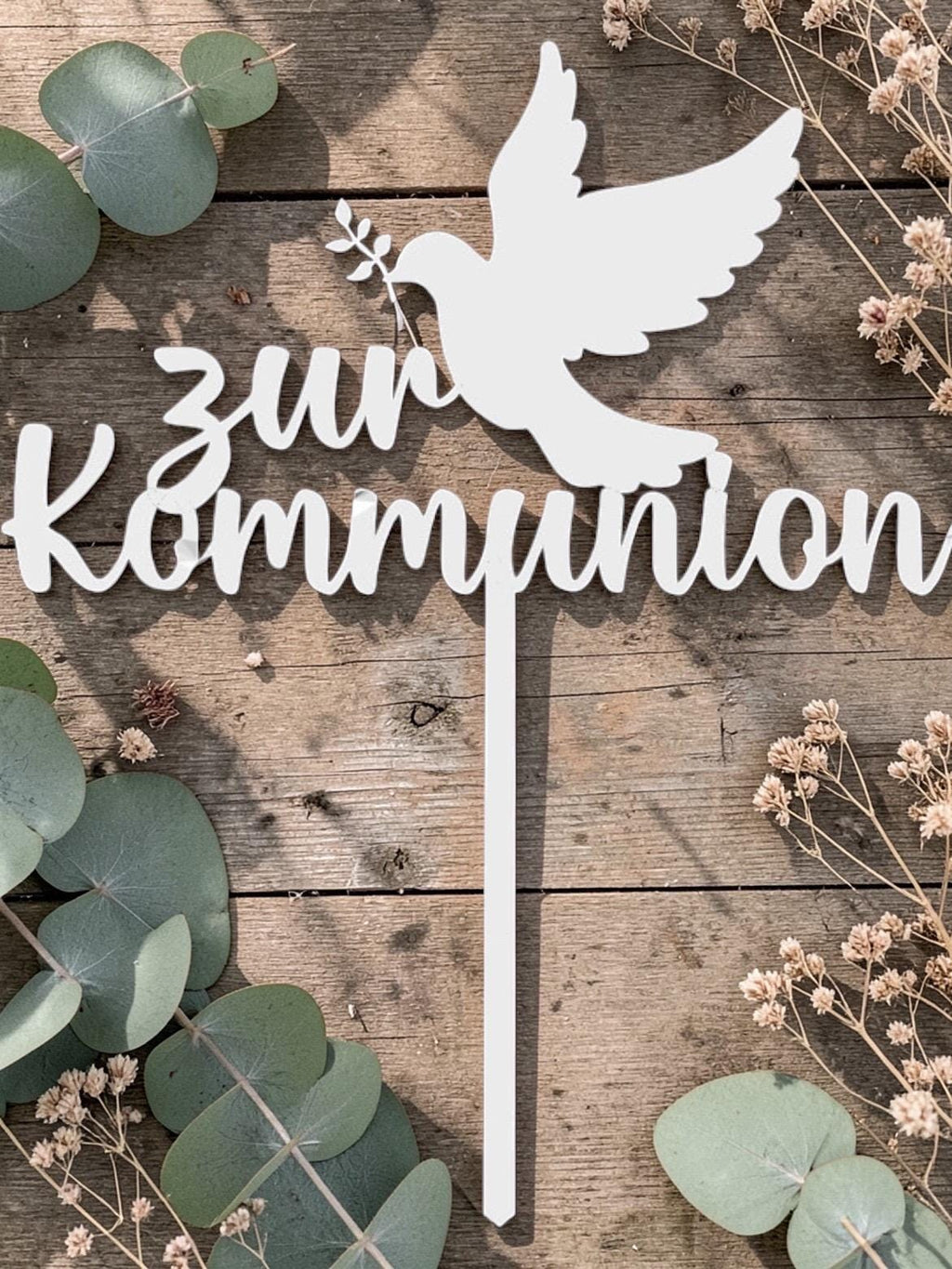 Cake Topper Kommunion | Personalisierbar | Tortenstecker | Tortendeko | Geschenkidee Kommunion | 3D-Druck