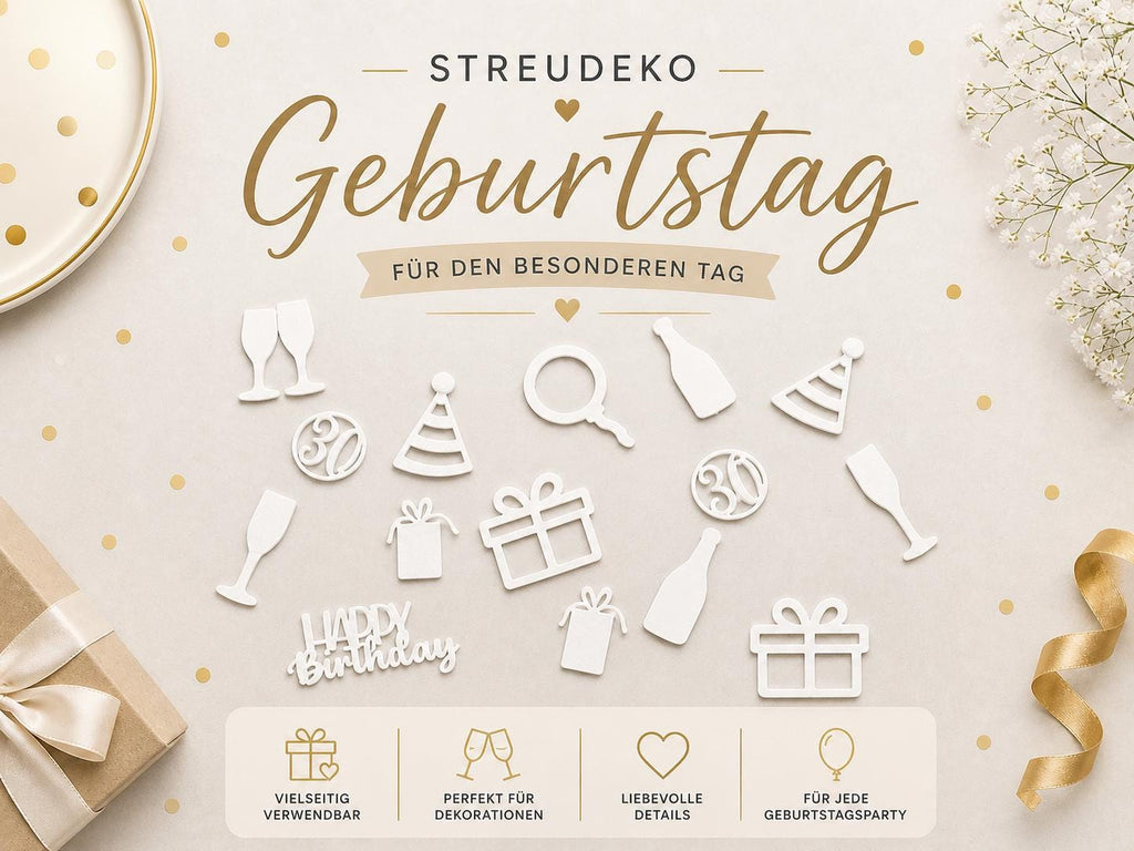 Streudeko Geburtstag personalisiert | Tischdeko Geburtstag | Konfetti Deko Party | Alter individuell | Geburtstag Deko S