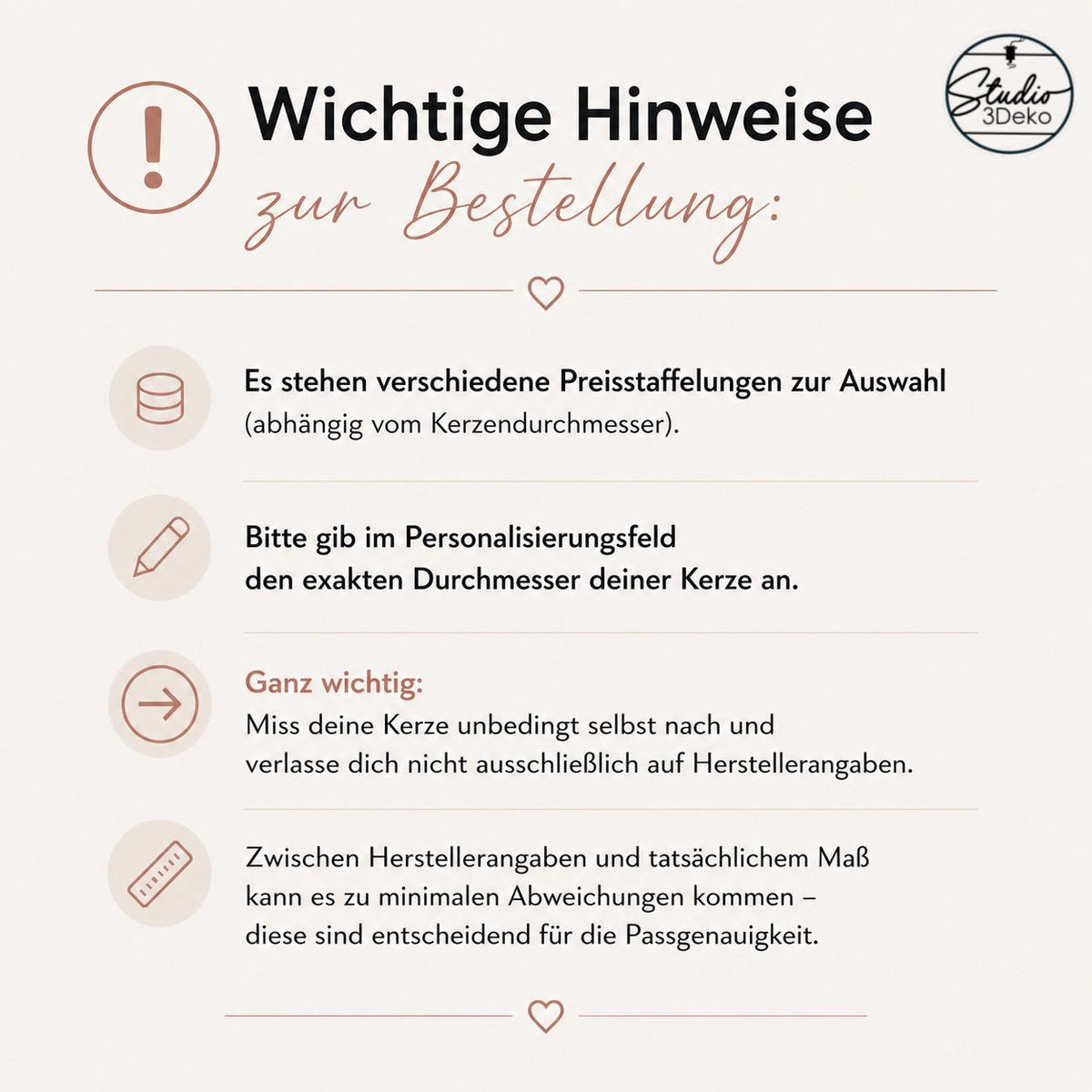 Personalisierter Kerzenhalter für Taufe | Kerzenhalter mit Daten | Geschenkidee | 3D/UV-Druck