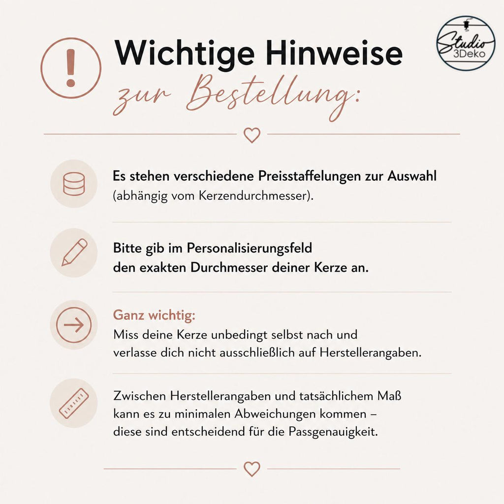Moderner Kerzenhalter Ichthys für Taufe, Kommunion, Konfirmation – Christlicher Kerzenständer - Geschenkidee 3D-Druck - 