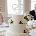 Just Married Cake Topper Herz | Hochzeitstorte Deko aus dem 3D Drucker | Moderner Caketopper Hochzeit