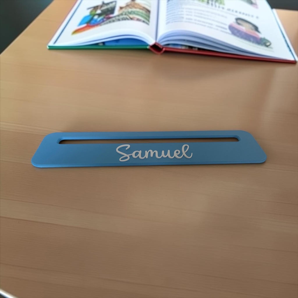 Personalisierte Lesehilfe zur Einschulung | Lesefenster mit Namen | Geschenk für Schulanfänger | 3D Druck Lesezeichen | 