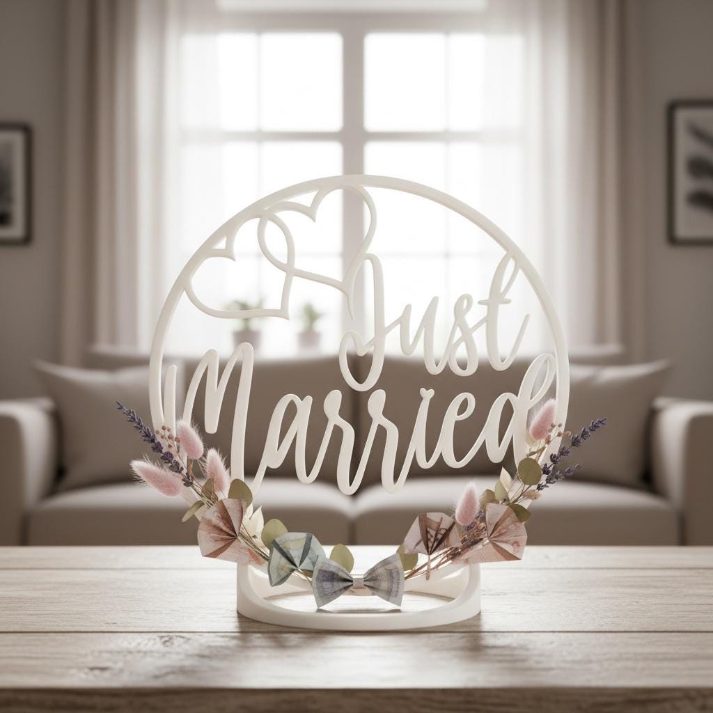 Geldgeschenk Hochzeit | Just Married | Hochzeitsgeschenk | Geldhalter Hochzeit | Geschenk Brautpaar | Geschenkidee Hochz