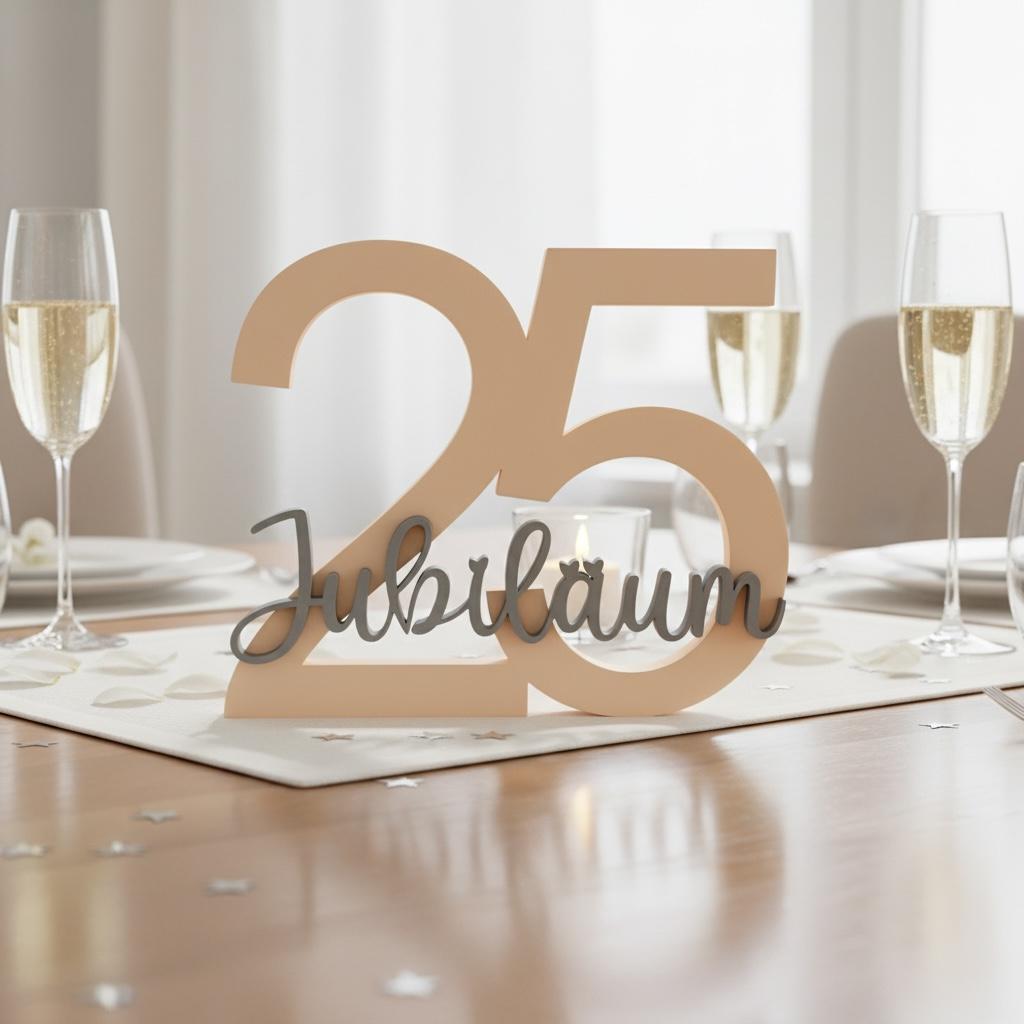 Personalisierte Geburtstag Tischdeko | Zahlen Deko | 3DDruck Zahlen Wunschtext | Alles Liebe | Glückwunsch | Alles Gute 