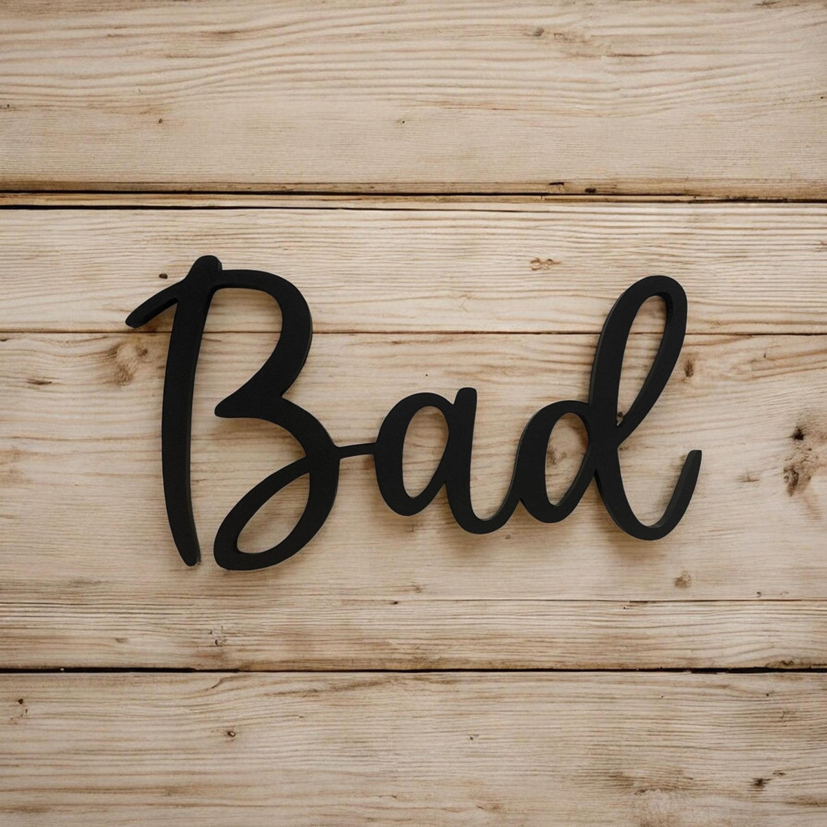 Bad Türschild personalisiert | Modernes Badezimmer Schild aus 3D Druck | Minimalistische Badezimmer Deko