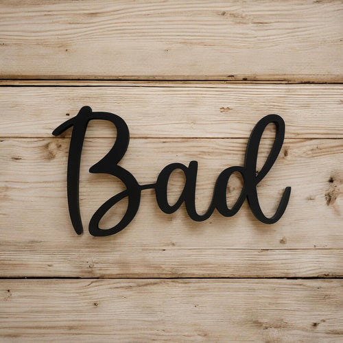 Bad Türschild personalisiert | Modernes Badezimmer Schild aus 3D Druck | Minimalistische Badezimmer Deko