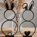 Hasen Deko 3D Druck | Moderne Osterdeko minimalistisch | Tischdeko Frühling | Geschenk Ostern | Wohnaccessoire