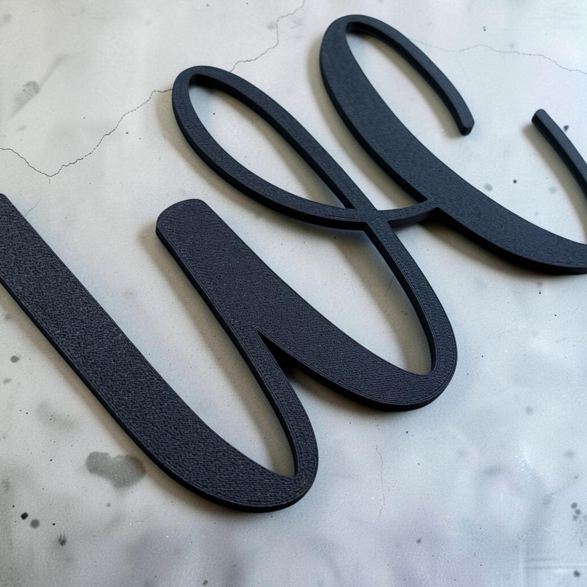 WC Türschild 3D Druck | modernes Toilettenschild | WC Schriftzug für die Tür | Gäste WC Deko | minimalistisches Badezimm