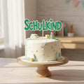 Cake Topper Schulkind | Tortenstecker Einschulung | Tortendeko Schulanfang | Wunschfarbe | 3D-Druck & UV-Druck