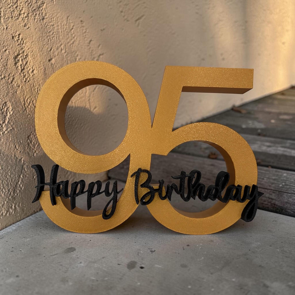 Personalisierte Geburtstag Tischdeko | Zahlen Deko | 3DDruck Zahlen Wunschtext | Alles Liebe | Glückwunsch | Alles Gute 