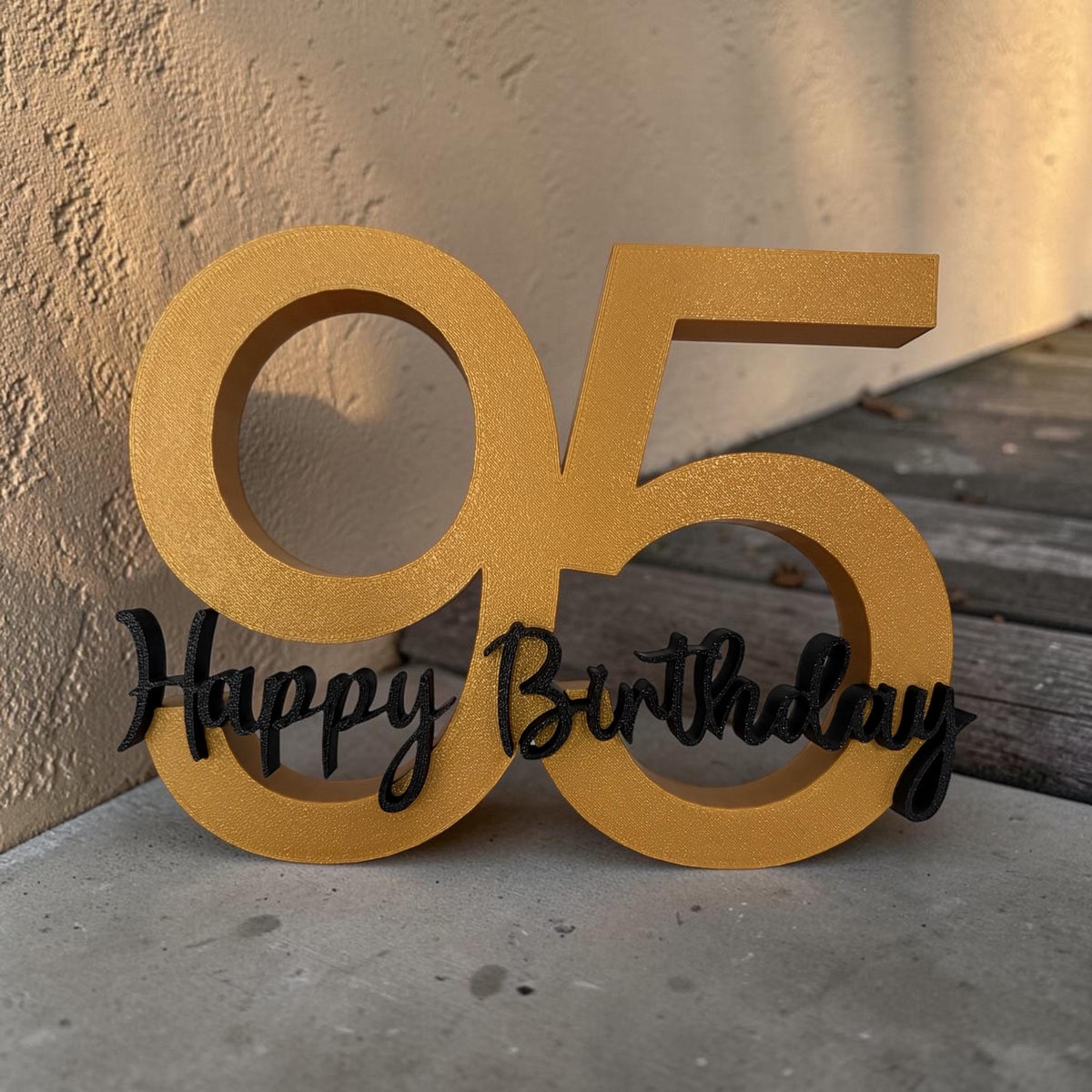 Personalisierte Geburtstag Tischdeko | Zahlen Deko | 3DDruck Zahlen Wunschtext | Alles Liebe | Glückwunsch | Alles Gute 