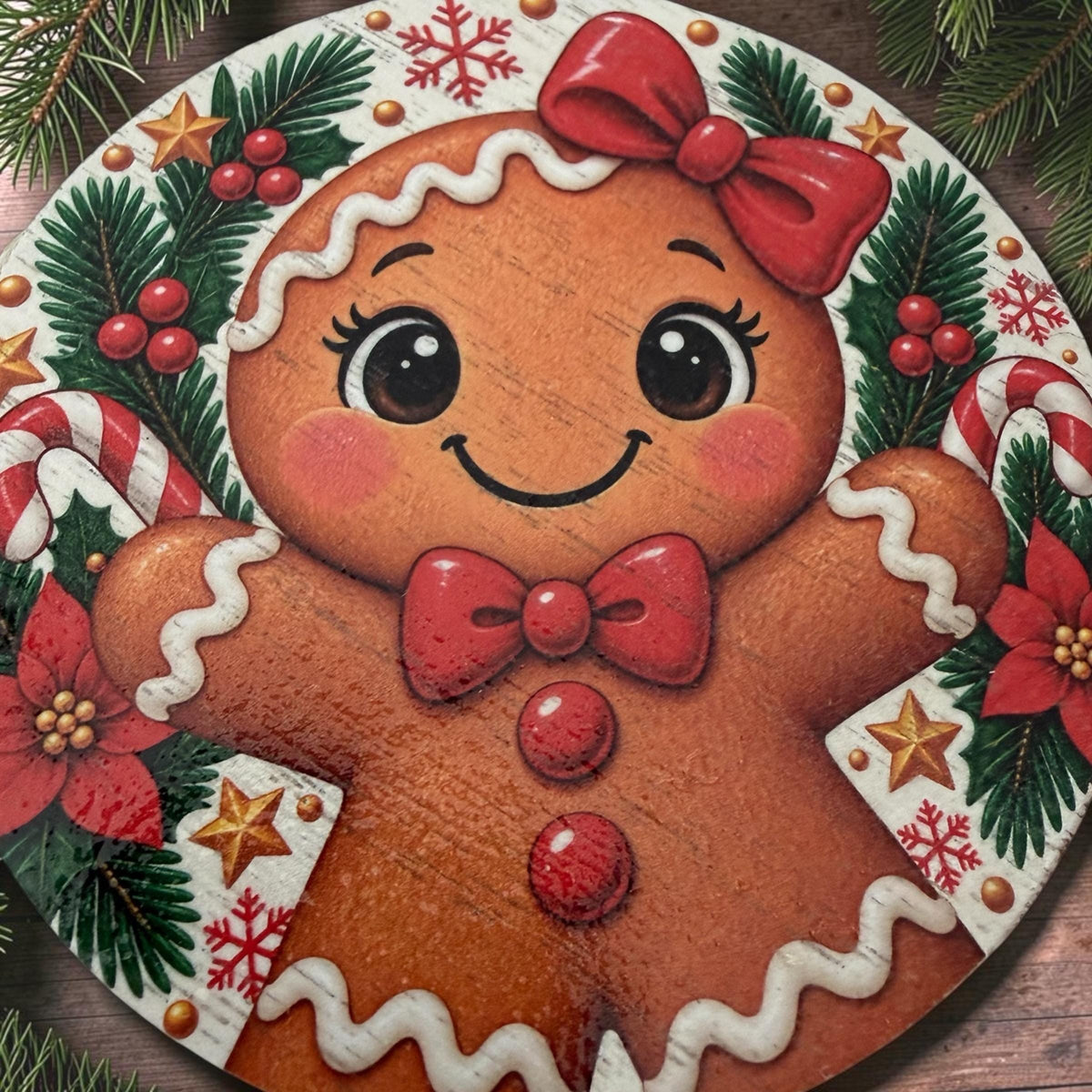 Personalisierte Weihnachtsuntersetzer mit Namen, UV-Druck, 4 Motive, Weihnachtsgeschenk