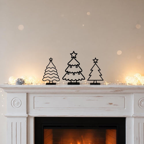 3D-gedruckte Weihnachtsbäume – Minimalistische Deko für die Winterzeit | 3er-Set